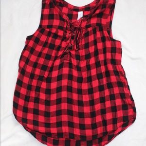 plaid tank top